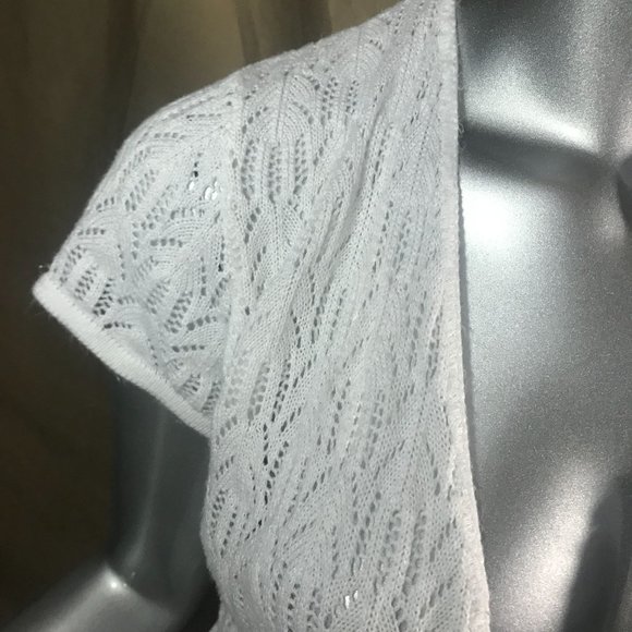 a.n.a. A New Approach Women's Small Vintage USA Knit Cardigan Crop Open Front To - Picture 3 of 15